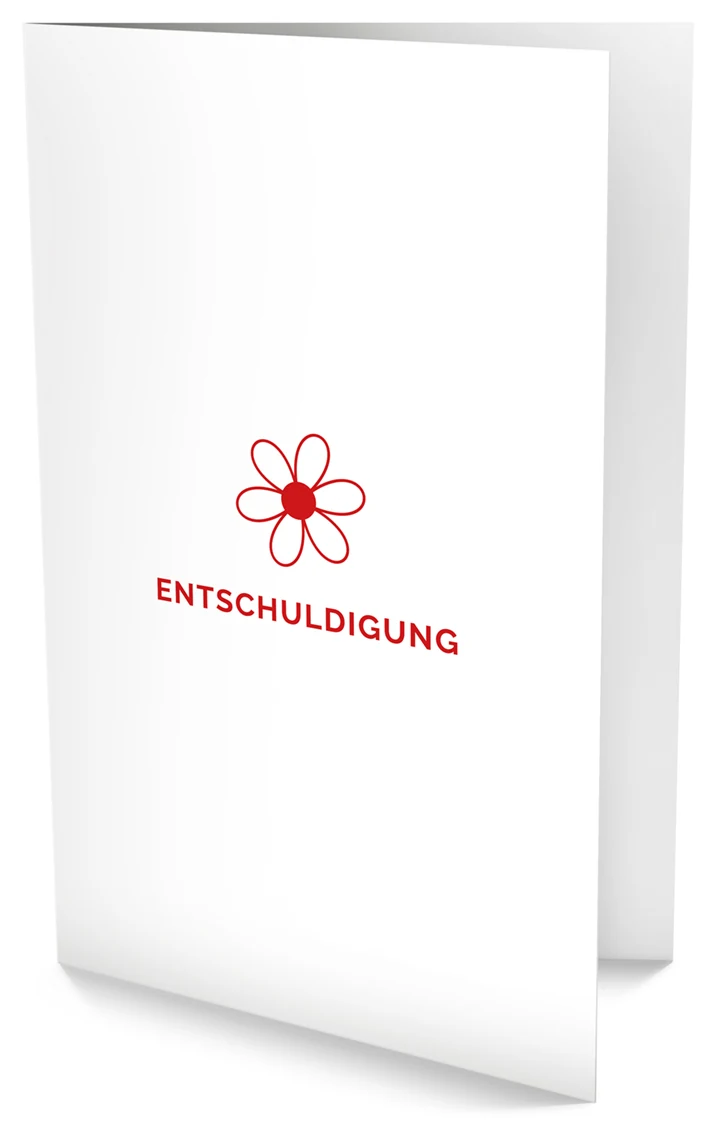 Motiv Entschuldigung