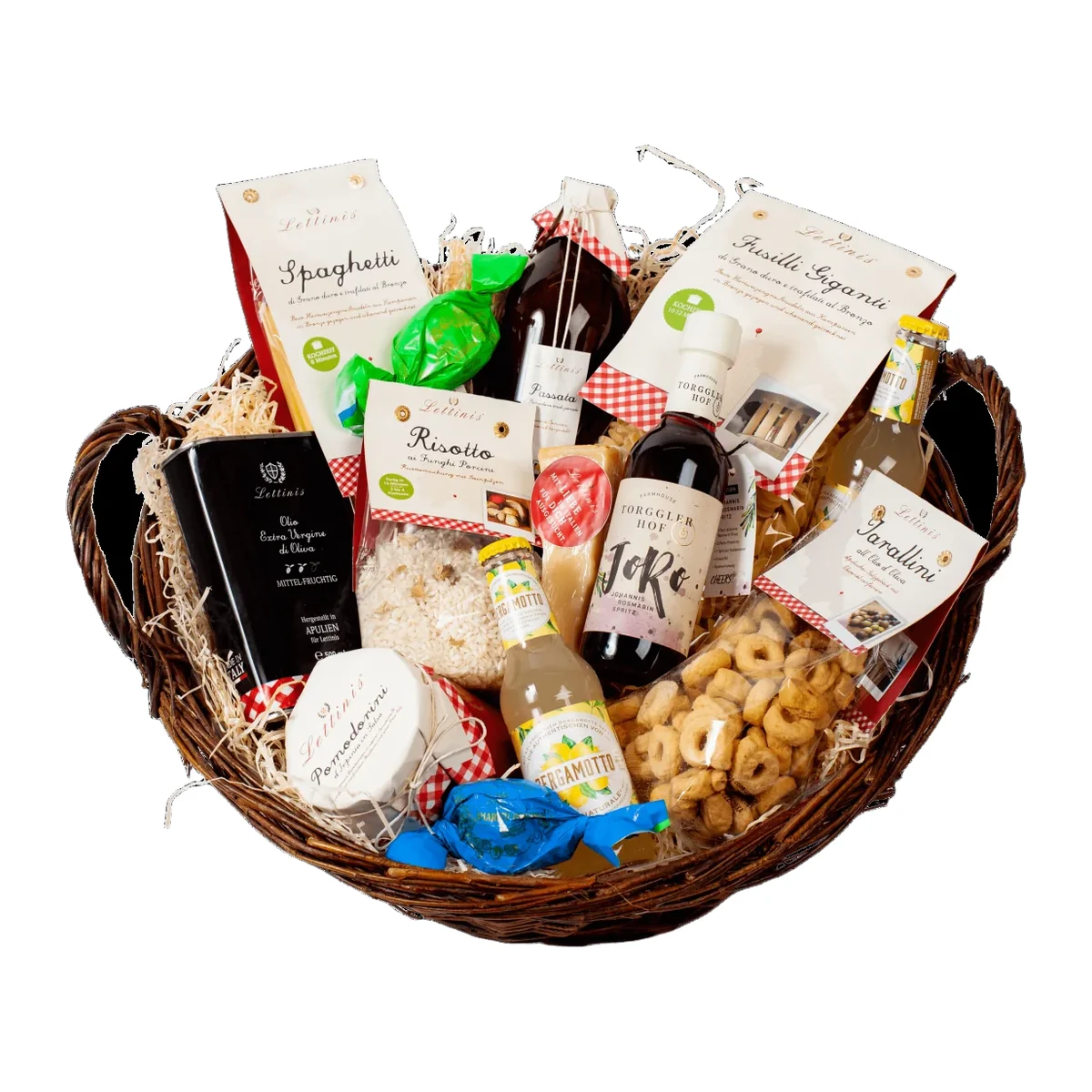 Geschenkset Grande Famiglia von Lettinis — Geschenkkorb mit italienischer Feinkost